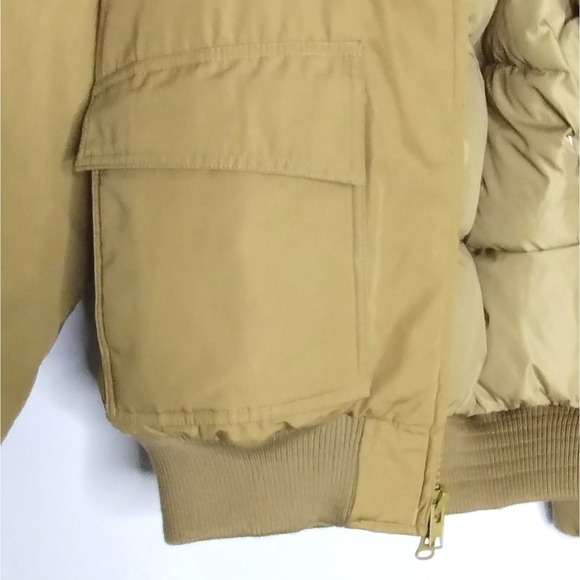 Vintage Cabela's Down Canvas Bomber Jacket Large - Picture 7 of 8